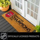 Carolina Hurricanes 2026 Stanley Cup Champions 60"x24" Full Coir Doormat, Full Color