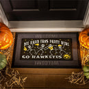 University of Iowa Flocked Coir Halloween Sassafras Switch Mat, 22"x10"