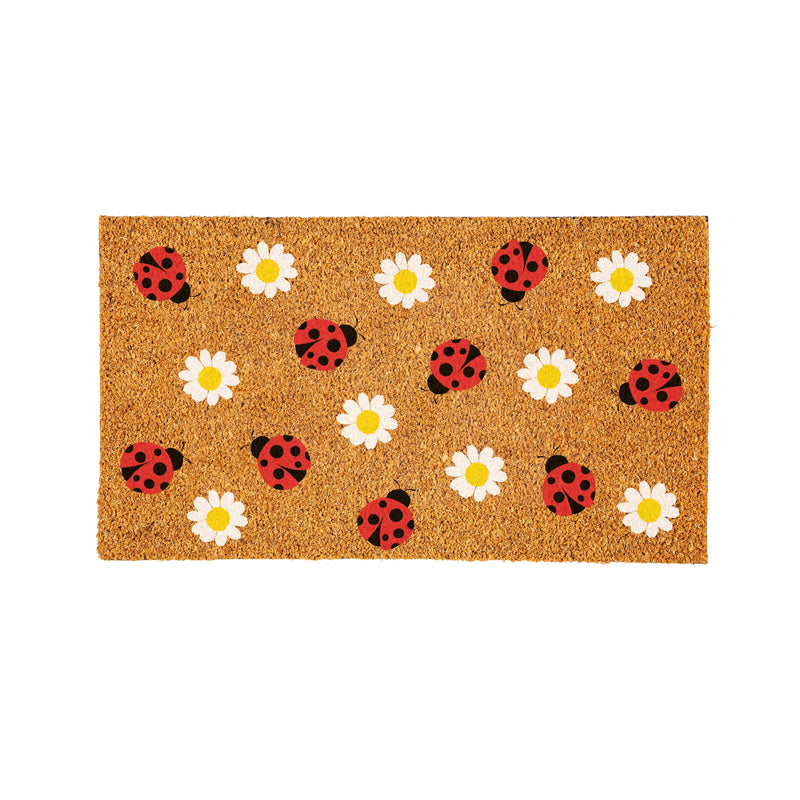 Welcoming Ladybugs Coir Mat