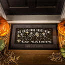 New Orleans Saints Flocked Coir Halloween Sassafras Switch Mat, 22"x10"