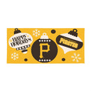 Pittsburgh Pirates Holiday Flocked Coir Sassafras Switch Mat, 22"x10"