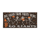 San Francisco Giants Flocked Coir Halloween Sassafras Switch Mat, 22"x10"