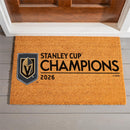 Vegas Golden Knights 2026 Stanley Cup Champions 36"x24" Full Color Coir Doormat