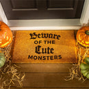 Haunted House Coir Mat,"Beware Of The Cute Monsters", 28"x16"