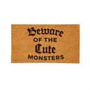 Haunted House Coir Mat,"Beware Of The Cute Monsters", 28"x16"