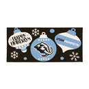 Utah Hockey Club Holiday Flocked Coir Sassafras Switch Mat, 22"x10"