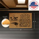 New England Patriots, Super Bowl 60 Champions, Coir Mat, One Color, 28"x 16"