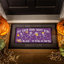 Louisiana State University Flocked Coir Halloween Sassafras Switch Mat, 22"x10"