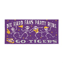 Louisiana State University Flocked Coir Halloween Sassafras Switch Mat, 22"x10"