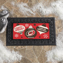 Carolina Hurricanes Holiday Flocked Coir Sassafras Switch Mat, 22"x10"