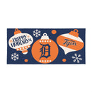 Detroit Tigers Holiday Flocked Coir Sassafras Switch Mat, 22"x10"