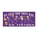 Minnesota Vikings Flocked Coir Halloween Sassafras Switch Mat, 22"x10"