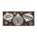 Chicago White Sox Holiday Flocked Coir Sassafras Switch Mat, 22"x10"