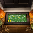 University of Oregon Flocked Coir Halloween Sassafras Switch Mat, 22"x10"