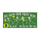 University of Oregon Flocked Coir Halloween Sassafras Switch Mat, 22"x10"