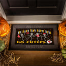Kansas City Chiefs Flocked Coir Halloween Sassafras Switch Mat, 22"x10"