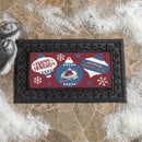 Colorado Avalanche Holiday Flocked Coir Sassafras Switch Mat, 22"x10"