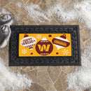 Washington Commanders Holiday Flocked Coir Sassafras Switch Mat, 22"x10"