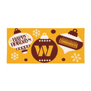 Washington Commanders Holiday Flocked Coir Sassafras Switch Mat, 22"x10"