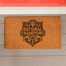 Indiana University, Div 1 Champs, Coir Mat, One Color