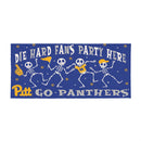 University of Pittsburgh Flocked Coir Halloween Sassafras Switch Mat, 22"x10"