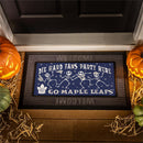 Toronto Maple Leafs Flocked Coir Halloween Sassafras Switch Mat, 22"x10"