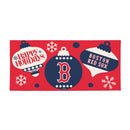 Boston Red Sox Holiday Flocked Coir Sassafras Switch Mat, 22"x10"