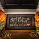 Detroit Red Wings Flocked Coir Halloween Sassafras Switch Mat, 22"x10"