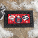 University of Mississippi Holiday Flocked Coir Sassafras Switch Mat, 22"x10"