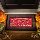 University of Wisconsin-Madison Flocked Coir Halloween Sassafras Switch Mat, 22"x10"