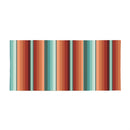 Southwest Pueblo Flocked Coir Sassafras Switch Mat, Serape Stripe, 22"x10"