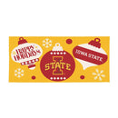 Iowa State University Holiday Flocked Coir Sassafras Switch Mat, 22"x10"