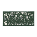 Michigan State University Flocked Coir Halloween Sassafras Switch Mat, 22"x10"