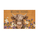 Petal & Plow Highland Cow, Coir Mat 30"x18"