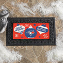 Toronto Blue Jays Holiday Flocked Coir Sassafras Switch Mat, 22"x10"
