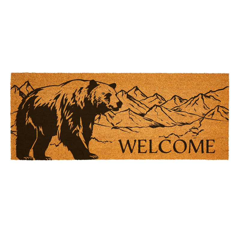 High Country Wilderness Coir Mat, Bear "Welcome", 60"x24"