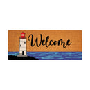 Coastal Coir Mat Welcome Red Lighthouse 60x24"