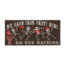 Texas Tech University Flocked Coir Halloween Sassafras Switch Mat, 22"x10"