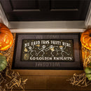 Vegas Golden Knights Flocked Coir Halloween Sassafras Switch Mat, 22"x10"