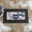 Seattle Seahawks Holiday Flocked Coir Sassafras Switch Mat, 22"x10"