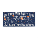 Detroit Tigers Flocked Coir Halloween Sassafras Switch Mat, 22"x10"