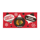 Chicago Blackhawks Holiday Flocked Coir Sassafras Switch Mat, 22"x10"