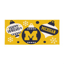University Of Michigan Holiday Flocked Coir Sassafras Switch Mat, 22"x10"