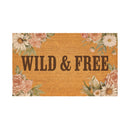 Petal & Plow Floral Boots Coir Mat, 30"x18"