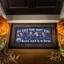 Edmonton Oilers Flocked Coir Halloween Sassafras Switch Mat, 22"x10"