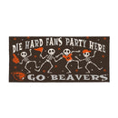 Oregon State University Flocked Coir Halloween Sassafras Switch Mat, 22"x10"
