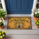 Seaside Retreat Patterned Floral Coir Mat