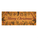 VivaStyle Festive Foliage Coir Mat, "Merry Christmas", 60"x24"