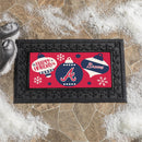 Atlanta Braves Holiday Flocked Coir Sassafras Switch Mat, 22"x10"