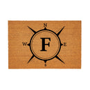 Coastal Coir Mat Compass Monogram 36x24"